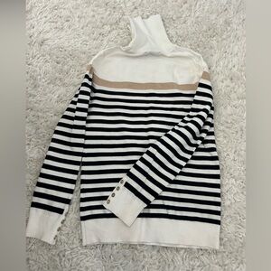 Tommy Hilfiger Striped Turtleneck Sweater